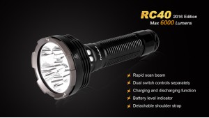 Fenix RC40 - 6000 Lumeni - 730 Metri - Editie 2016